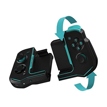 Turtle Beach Atom Mobile Game Controller with Bluetooth for Cloud Gaming on Android Mobile Devices with Compact Shape, Console Style Controls & Low Latency Bluetooth - Black/Teal - color: Black/Teal