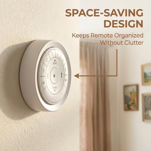 Wall Mount Holder for Hunter Douglas PowerView Remote Control Gen 2 & Gen 3 Surface Mount Bracket Station Only with Adhesive Strip and Screw, White 1 Pack - color: White