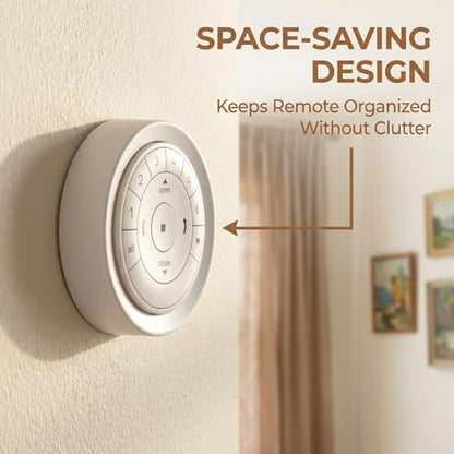 Wall Mount Holder for Hunter Douglas PowerView Remote Control Gen 2 & Gen 3 Surface Mount Bracket Station Only with Adhesive Strip and Screw, White 1 Pack - color: White