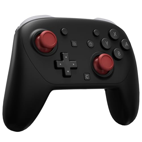 eXtremeRate Replacement 3D Joystick for Nintendo Switch 2 Pro Controller, Left Right Analog Stick Thumbsticks with Screwdriver Tools for Switch 2 Pro Controller, Multi-Colors Options - Carmine Red - color: Carmine Red
