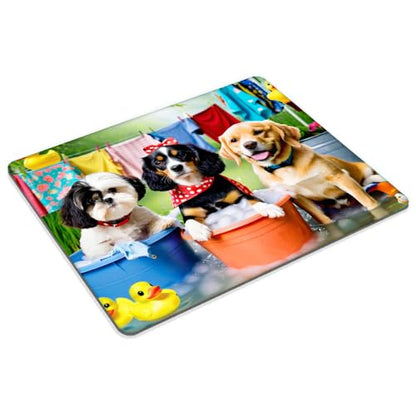 Square Mouse Pad Dog,Gaming Mouse Pads for Desk,Soft Computer Waterproof Non-Slip Mouse Mat - color: Dog