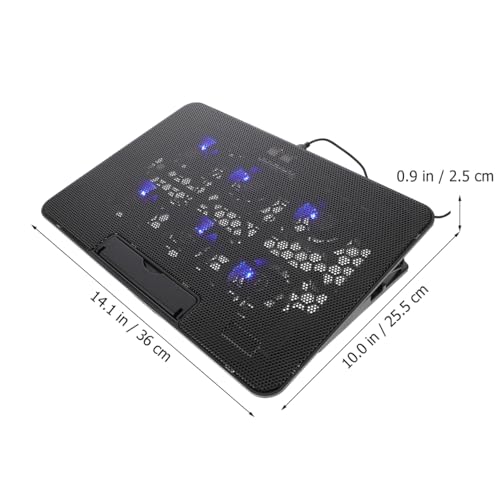 Operitacx 15.6"-17" Laptop Cooling Pad - Adjustable Laptop Cooler Stand with Quiet Fans, Ergonomic Notebook Fan Holder for Gaming and Office Use
