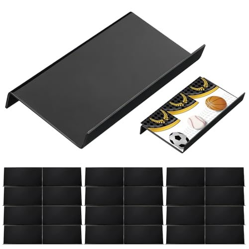 Yalikop 36 Pcs Trading Card Risers for Display Case,Solid | Acrylic Modular Display Risers for Cardshow Vendor Sport Card Board Game - style: Solid