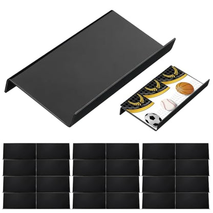 Yalikop 36 Pcs Trading Card Risers for Display Case,Solid | Acrylic Modular Display Risers for Cardshow Vendor Sport Card Board Game - style: Solid