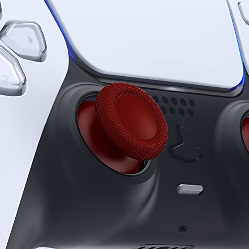 eXtremeRate Carmine Red Replacement Thumbsticks for PS5 Controller, Custom Analog Stick Joystick for PS4 Controller Universal - color: Carmine Red