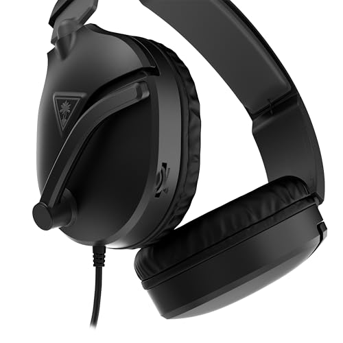 Turtle Beach Recon 70 Wired Multiplatform Gaming Headset for PC, PS5, Xbox | Xbox Series X|S, Xbox One, PlayStation, PC Splitter Cable, Flip-to-Mute Mic, 40mm Speakers, Lightweight, Soft Earpads, Black