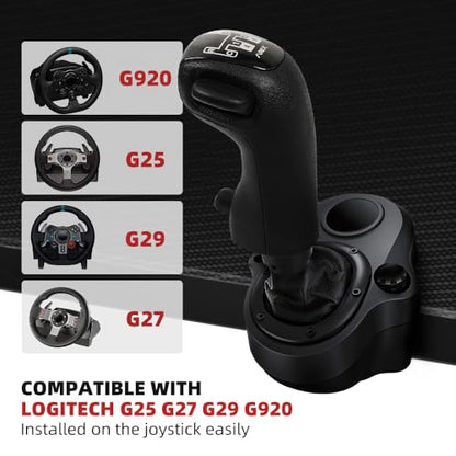 RASTP USB American Truck Simulator Shifter, Gearshift Knob for ATS & ETS2 Games Compatible with Logitech G27 G29 G920 Thrustmaster TH8A Fanatec SQ, PC Sim Racing Shifter (Style 2) - size: USB Gearshift Knob Style 2
