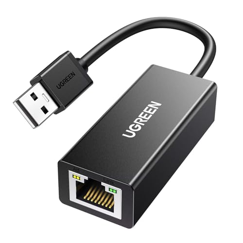 UGREEN USB to Ethemet Adapter, 10/100Mbps Network Adapter, with AX88772D Chip RJ45 Wired LAN Dongle for Laptop, Compatible with Nintendo Switch MacBook Chromebook Windows macOS Linux (Not for Wii) - color: Black