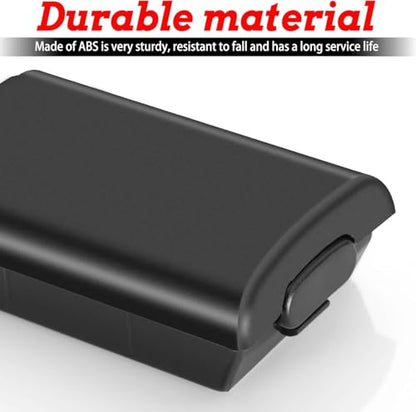 Battery Pack Cover for Xboxes 360, 4 Pack Replacement Battery Pack Cover for Microsoft Xboxes 360 Wireless Controller - Black