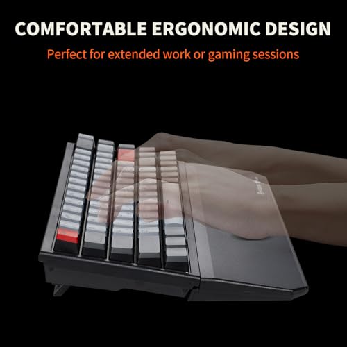 Hexgears X1 Pro Wireless Mechanica Keyboard, Tri-Mode Bluetooth/2.4G/USB-C, Hot-Swappable Linear Switch Gaming Keyboard, Mini Compact White Backlit Keyboards with Wrist Rest - Dark - color: Dark Knight-X1 Pro, size: Linear