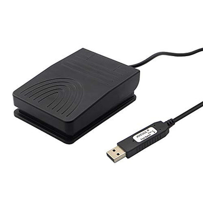 [Upgraded] iKKEGOL USB Foot Pedal Switch Video Game PC Hands Free Footswitch One Key Control Program Computer Mouse Keyboard HID with 2M Cable