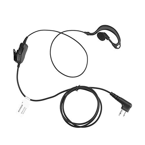 G Shape cp185 Single Wire Headset Surveillance Earpiece Mic Compatible with Motorola Two Way Radio RMM2050 RMU2080 XU2600 CLS1410 CP200 GP300 - style: G type