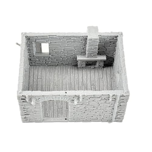 Steele's Residence Terrain 28mm | Stone house terrain for Dungeons & Dragons, tabletop RPGs and wargaming with removable roof and playable interior