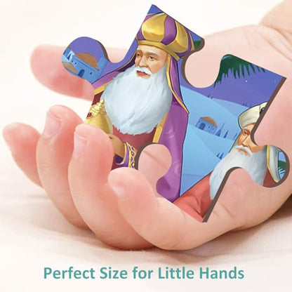 Nativity Scene Puzzle, 24 Piece Puzzle for 3 Year Old, Christmas Wooden Jigsaw Puzzles for Kids Ages 3-5 - style: 24 Piece