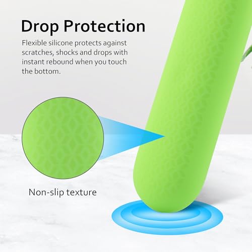 LEFXMOPHY Glow Cover for Google TV Streamer 4K Remote 2024 Green Silicone Case（Lime Green - color: GLOW GREEN