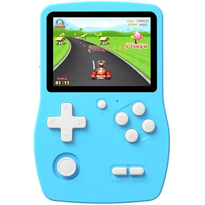 32 Bit Handheld Games for Kids Preloaded 139 Retro Video Games, Blue | Portable Video Gaming Player with 3.0" IPS Screen Rechargeable Battery,Mini Travel Games Electronic Gifts Toys for Boys Girls - color: Blue