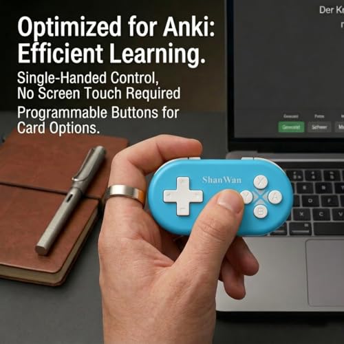 ShanWan Bluetooth Gamepad Keychain Sized Mini Controller for Switch, Windows, Android, iOS & PS4（Kabrilan） - color: Kabrilan