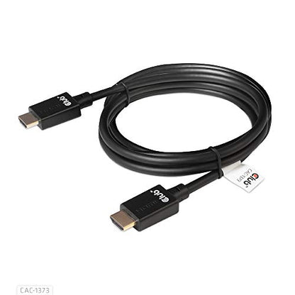 Club3D CAC-1373 Ultra High Speed HDMI Certified Cable 4K 120Hz 8K 60Hz (with DSC 1.2, 3 Meter/9,84 Feet Black, Male-Male - style: 3m/9.84ft