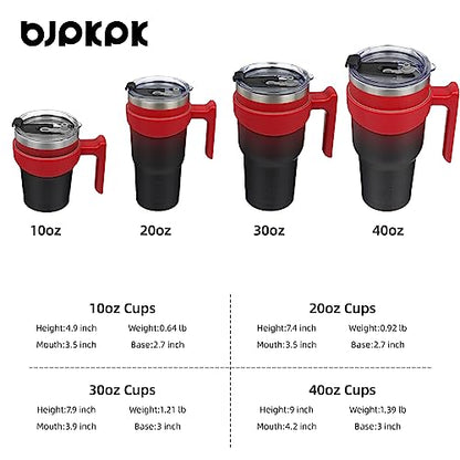 BJPKPK 10 oz Mini Tumbler with Lid, Straw & Handle, Insulated Steel Cup | Small, Spill Proof, Leak Proof, Thermal, Double Wall Vacuum, Sweatproof, Dishwasher Safe, BPA Free, Blood Moon - color: Blood Moon, size: 10 Ounces