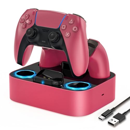 NEWDERY PS5 Controller Charging Station - color: Red