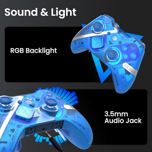 ZD O+ Excellence Wireless PC Controller – Modular Design, Hall Effect Joysticks, Remappable Buttons, RGB & Audio Jack for Switch/Switch2, PC, Android, iOS & Steam (11 Anniversary Edition) - color: 11 Anniversary Edition