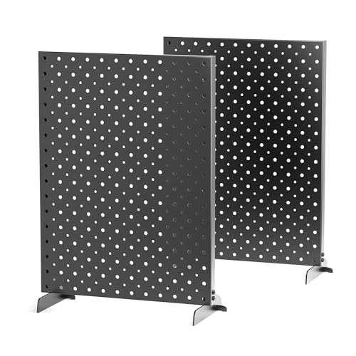 Pegboard Display Stand, Metal Tabletop Pegboard Display, Accessories Rack Organizer for Jewelry, Retail Stores, Craft Shows, 12"X16", 2pcs Black - size: 2Pack 12"X16"