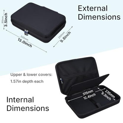 Case for 8BitDo / Razer Kitsune All-Button Arcade Controller- Hard Travel Protective Carrying Storage Bag, Box Only (Black)