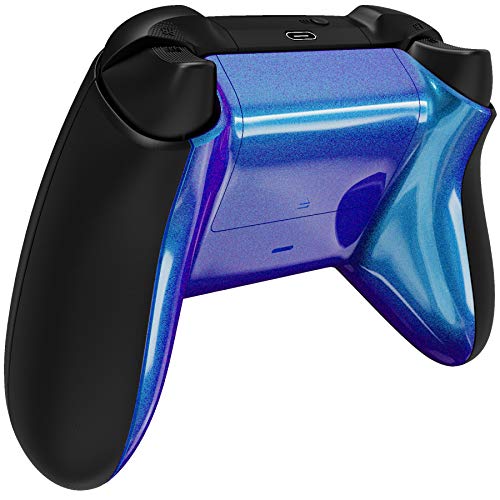 eXtremeRate Custom Back Cover Shell for Xbox Core Wireless Controller, Chameleon Purple Blue Replacement Controller Battery Cover & Bottom Shell for Xbox Series X & S