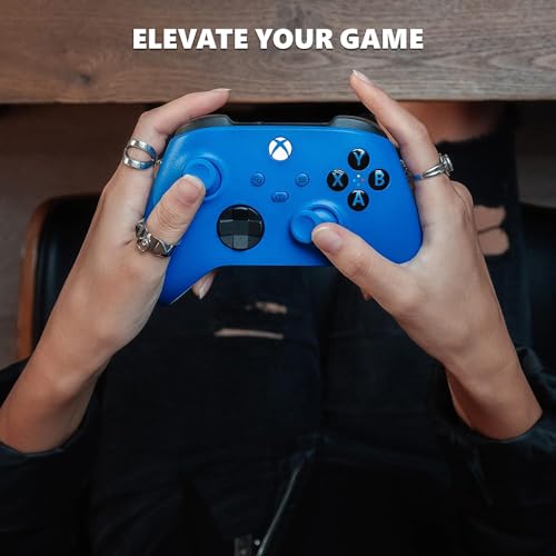 Microsoft QAU-00065 Xbox Special Edition Wireless Controller Shock Blue 2 Pack (Renewed) - color: Shock Blue