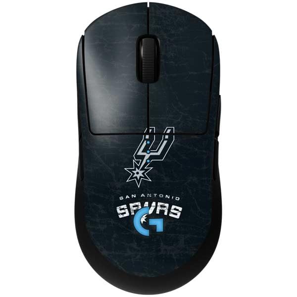 Skinit Decal Other Skin Compatible with G Pro Wireless Gaming Mouse - Officially Licensed NBA San Antonio Spurs Secondary Logo Design - color: Black - DSTSPU02