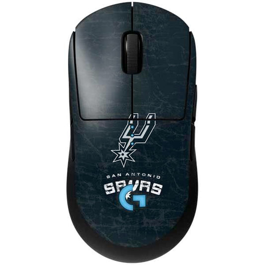 Skinit Decal Other Skin Compatible with G Pro Wireless Gaming Mouse - Officially Licensed NBA San Antonio Spurs Secondary Logo Design - color: Black - DSTSPU02