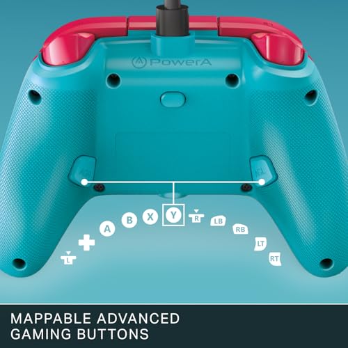 PowerA Nano Enhanced Wired Controller for Xbox Series X|S - Red Sky, portable, compact, gamepad, hall effect thumbsticks, gaming controller, works with Xbox One and Windows 10/11 - color: Various