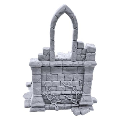 EnderToys Ruined Church - Ruined Tower by Makers Anvil, 3D Printed Tabletop RPG Scenery and Wargame Terrain 28mm Miniatures