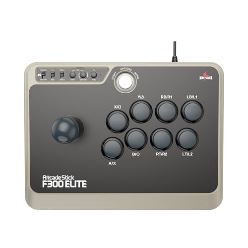 MAYFLASH Arcade Stick F300 Elite with Sanwa Buttons and Sanwa Joysticks for Switch/Switch 2, Xbox Series S/X, Xbox One, PS4, PS3, Windows, macOS, Steam Deck, Android and more