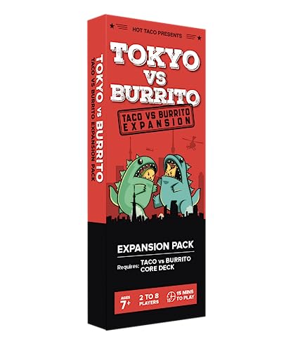 Taco vs Burrito Tokyo Expansion Pack - Fun Family Game for Kids & Adults, Ideal for Family Game Nights, Board & Card Game, Perfect Idea, Requires Core Game - style: Tokyo vs Burrito Expansion