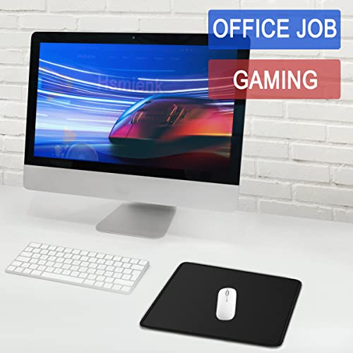 Mouse Pad, Upgraded 30% Larger Mouse pad with Durable Stitched Edges | MousePad, Premium-Textured & Waterproof Mousepad, Nonslip Natural Rubber Base Mouse pad for Laptop,Computer, Office - color: Black, size: Medium