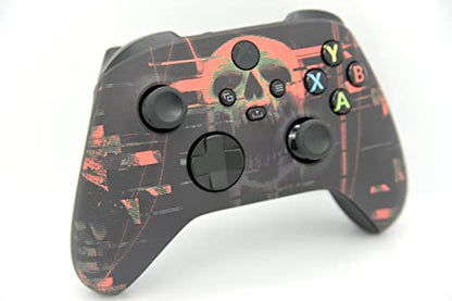 Hand Airbrushed Fade Custom Controller Compatible with Xbox Series X/S & Xbox One (Series X/S Digital Skull) - color: Series X/S Digital Skull