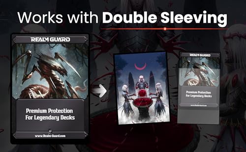 (Vampire Ritual) 100% Hand-Drawn 100ct Textured Matte TCG/MTG Card Art Sleeves by Realm Guard