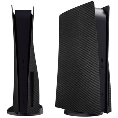 Face Plates Cover Skins Shell Panels for PS5 Disc Edition Console, Accessories for PlayStation 5 Protective Faceplates (Carbon Fiber Black) - color: Carbon Fiber Black