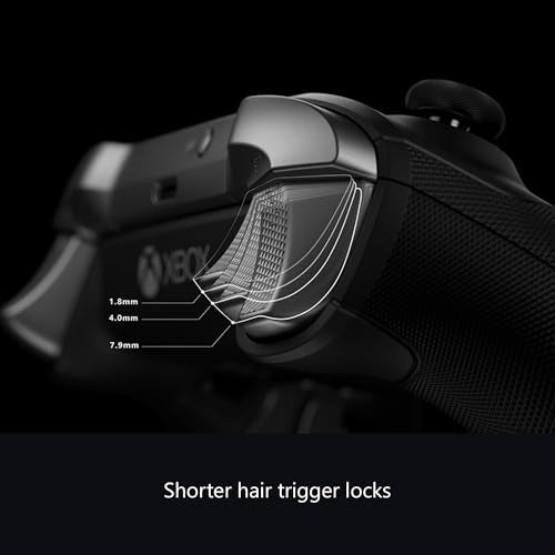Xbox Wireless Gaming Controller | Elite Series 2 | Black | Console, PC, and Cloud Devices | Adjustable Thumbsticks | Trigger Locks - color: Black