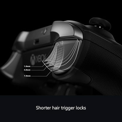 Xbox Wireless Gaming Controller | Elite Series 2 | Black | Console, PC, and Cloud Devices | Adjustable Thumbsticks | Trigger Locks - color: Black