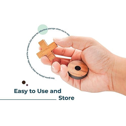 BSIRI Tic Tac Toe Wooden Board Games (Only X-O Pieces)- Unique Gifts, Fun Gifts for Adults and Use as Living Room Rustic Table Decor Ideal for Coffee Table Decor - style: Only X-O Pieces
