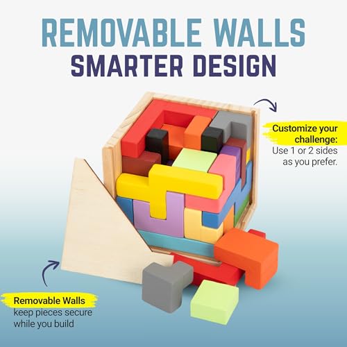Zen Fun Unsolvable Puzzle Cube - Hardest Brain Teaser Puzzle for Adults, Unique 32-Piece Mechanical Logic Game & Office Desk Toy, Original Version