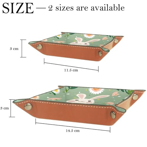 Easter Bunny Dice Tray PU Leather Dice Rolling Tray Folding Dice Holder for Dice Games, Like RPG, DND and Other Table Games - color: Multi 10
