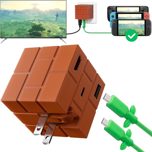 Switch 2 TV Dock for Nintendo 2025/OLED/Steam Deck, Switch 2 Docking Station for Travel, PD Fast Charger Hub&Dock with USB-C Cable/USB 3.0/4K@120Hz HDMI 2.1 Port - style: for Switch 2