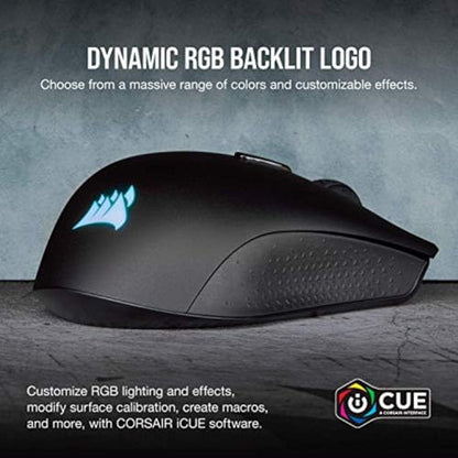 Corsair Harpoon PRO RGB Wired Lightweight FPS/MOBA Gaming Mouse – 12,000 DPI – 6 Programmable Buttons – iCUE Compatible – PC, Mac, PS5, PS4, Xbox – Black