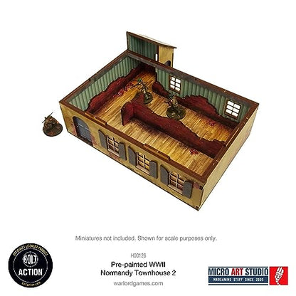 WW2 Normandy Townhouse 2 HDF Prepainted Terrain