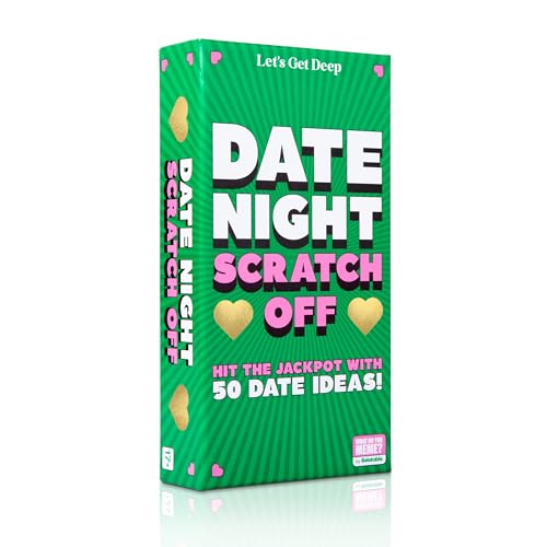 Date Night Scratch-Off Cards by Relatable, Gifts and Unique Date Night Ideas for Couples, Discover Fun Couples Activities for Day and Night, Includes Coin and 50 Scratch-Off Cards, for Ages 17+ - style: Date Night Scratch Off