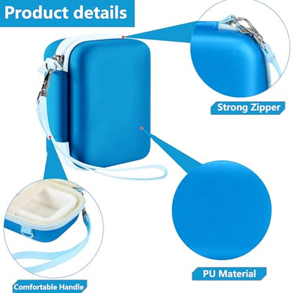 Leayjeen Kids Camera Case for Goopow/Mgaolo Kids Camera-Dark Blue | Fits CIMELR/Seckton/OZMI Kids Toy Cameras and Children Digital Camera,Shockproof Water-Resistant Hard EVA Shell(Case Only) - color: Blue-SY