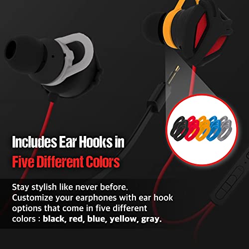 SPE-G9 Light Gaming Earbuds Single Driver 3.5mm with Dual Microphone | Wired Earbuds with 1.5m Cable | for PC, Mobile, Xbox, PS5, PS4, Switch | in-Ear Gaming Headset (Black)